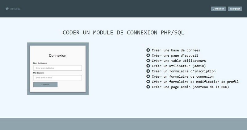 Module de connexion