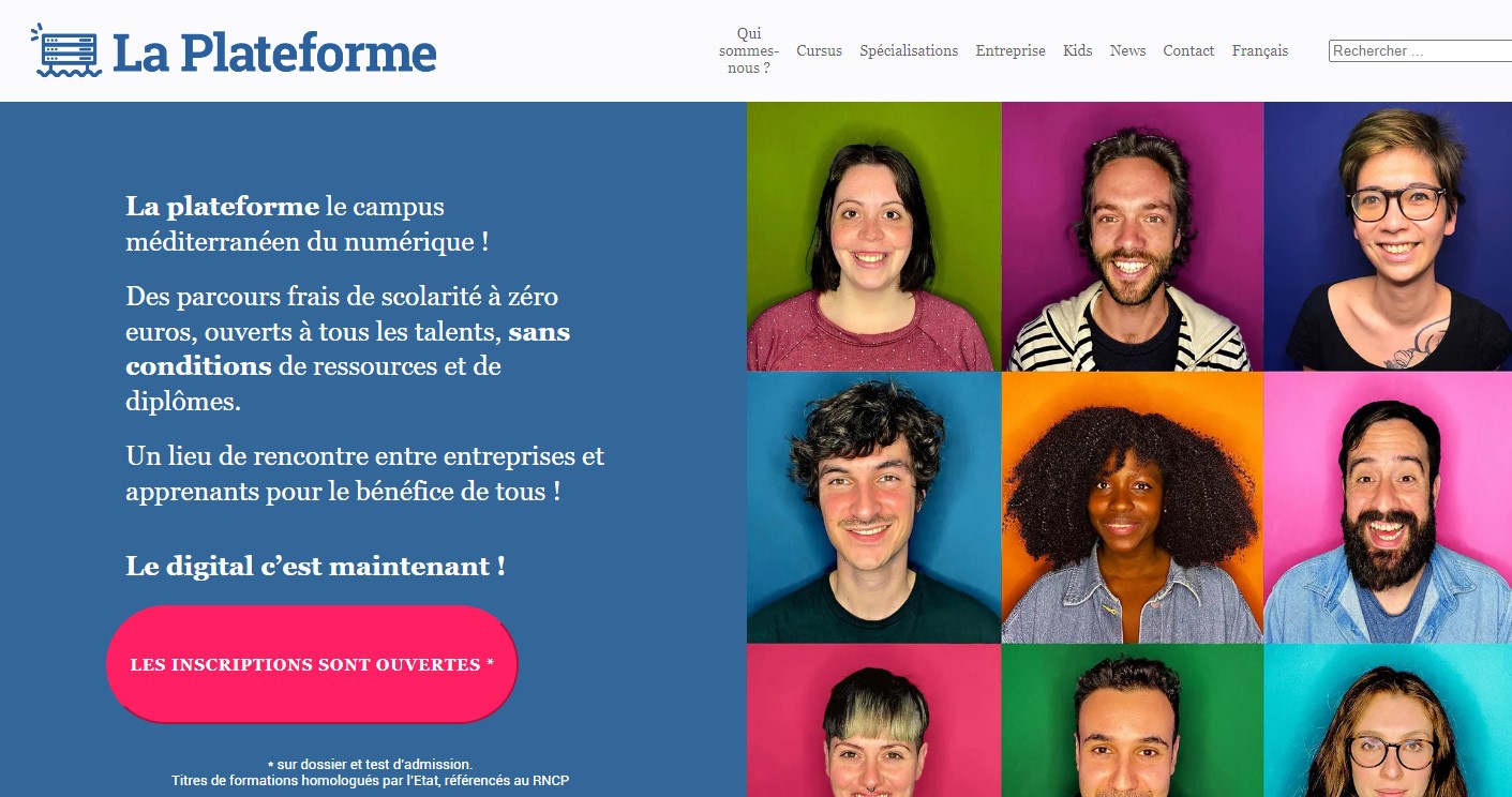 Le site LA PLATEFORME